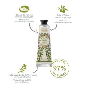 Set Creme pentru Maini cu Ulei de Masline si Ulei de Migdale 3 x 30ml - Verbina / Trandafir/ Lavanda - Panier des Sens - Img 6