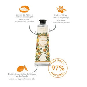 Crema de Maini hidratanta cu Unt de Shea 30ml - Citrice de Provence - Panier des Sens - Img 2