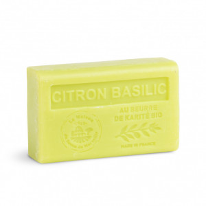 Sapun hidratant cu Unt de Shea bio - Citron Basilic 125g - Img 1