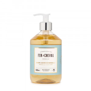 Sapun lichid de Marsilia ultra hidratant - Aqua Mandarine 500ml - Fer à Cheval - Img 1