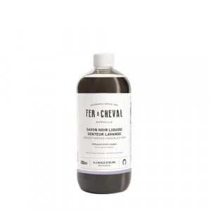 Sapun negru lichid menajer - Lavanda 500ml - Fer à Cheval - Img 1