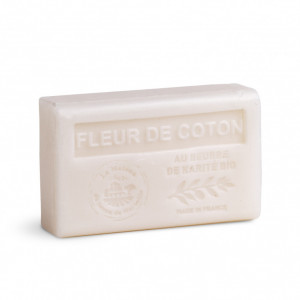 Sapun hidratant cu Unt de Shea bio 125g - Floare de Bumbac