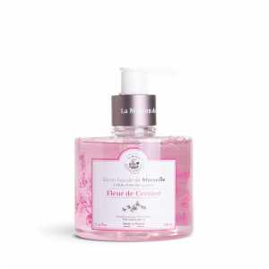 Sapun Lichid de Marsilia pentru corp si maini - Floare de Cires 330ml - Img 1