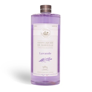 Sapun Lichid de Marsilia pentru corp si maini - Lavanda 1L - Img 1
