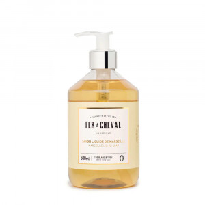 Sapun lichid de Marsilia ultra hidratant - Ceai alb si Yuzu 500ml - Fer à Cheval - Img 1