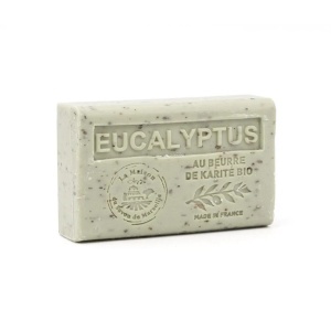Sapun exfoliant cu Unt de Shea bio 125g - Eucalipt