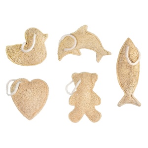Bureti exfolianti din loofa - modele asortate - Croll & Denecke - Img 1