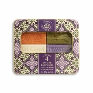 Cofret Cadou Signature – 4 săpunuri parfumate cu unt de shea 4 x 60g