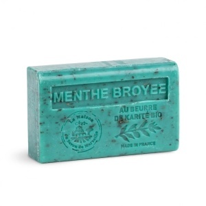 Sapun Exfoliant cu Unt de Shea bio 125g - Menta