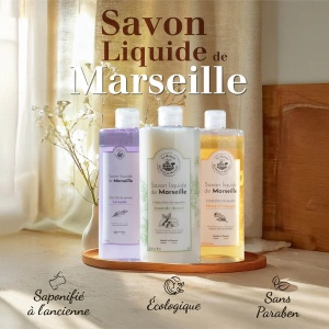 Sapun Lichid de Marsilia pentru corp si maini - Ulei de Argan bio 1L - Img 3
