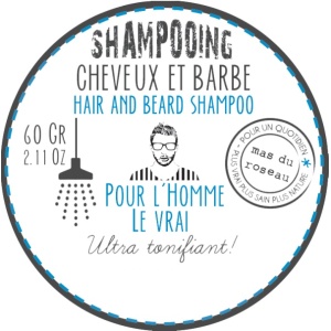 Sampon Solid pentru par si barba 60g - Pour l’Homme Vrai - Mas du Roseau