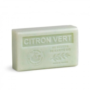 Sapun Exfoliant cu Unt de Shea bio 125g - Lime