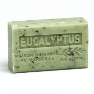 Sapun exfoliant cu Unt de Shea bio 125g - Eucalipt