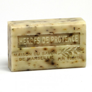 Sapun Exfoliant cu Unt de Shea bio 125g - Herbes de Provence