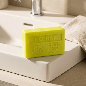 Sapun hidratant cu Unt de Shea bio 125g - Cedrat - Img 6