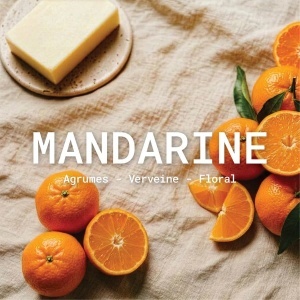Sapun hidratant cu Unt de Shea bio 125g - Mandarina - Img 3