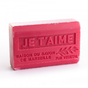Sapun hidratant cu Unt de Shea bio - Je t'aime 125g - Img 1