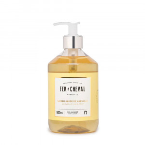 Sapun lichid de Marsilia ultra hidratant - Miere si Migdale 500ml - Fer à Cheval - Img 1