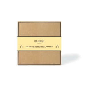 Cofret Cadou pe baza de Sapun de Marsilia, pentru Piele Sensibila - Miere si Migdale - Fer a Cheval - Img 2