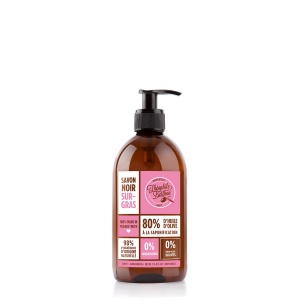 Sapun negru hidratant pentru corp si maini - Trandafir si Litchi 500ml - Théophile Berthon - Img 1