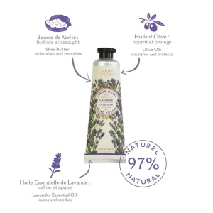 Set Creme pentru Maini cu Ulei de Masline si Ulei de Migdale 3 x 30ml - Verbina / Trandafir/ Lavanda - Panier des Sens - Img 5
