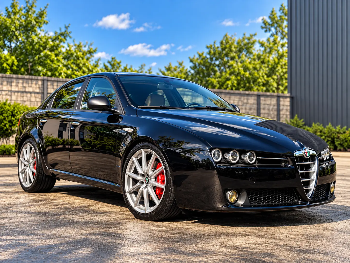 Din garajul vostru: etrierele rosii ale clientului nostru pe Alfa Romeo 159