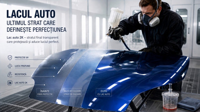 Lacul auto – esentialul unui finisaj impecabil in lucrarile de vopsitorie auto