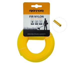 Fir nylon profil stea 2,7 mm x 15 m pentru motocoasă ROTOR