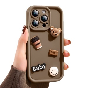 Husa de Protectie, pentru Apple iPhone 14 Pro Max, Model Ursuleti 3D, Antisoc