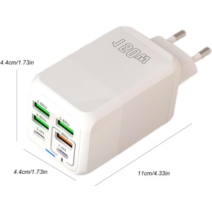 Incarcator Multifunctional, 6 Porturi (2 x PD Type C + 4 USB), 150 W - Img 3