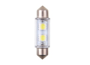 Set 2 bucati bec Led C5W white T11X39mm 12v/2X