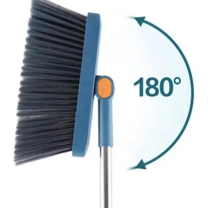 Set Matura si Faras cu Coada, cu Dinti de Pieptene pentru Curatare Matura, rotativ, pliabil, detasabil, Otel inoxidabil si Polipropilena, albastru - Img 4