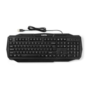 Tastatura Gaming cu fir USB 2.0 US International negru Nedis - Img 2