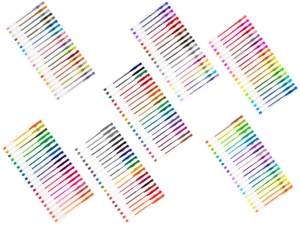 Set 140 piese, Pixuri cu gel multicolor cu sclipici (glitter) - Img 2
