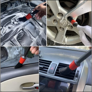 Set 15 Accesorii pentru Curatare Auto, din PP si Microfibra, Interior/Exterior - Img 2