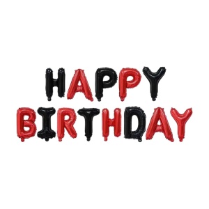 Set Baloane din Folie Metalizata, Model Happy Birthday