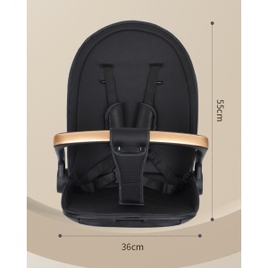 Carucior Sport 3in1, 6-36 Luni, Reversibil, Pliabil, Tavita pentru Masa, Pozitie de Somn, Centura de Siguranta, Roti 360, Suport Pahar, Copertina pentru Soare, 32x63x95cm, Maro Model Carouri - Img 3