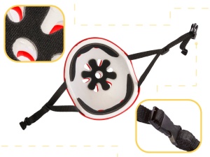 Set Protectie pentru copii, 7 piese, model SKATEBOARD, culoarea Rosie - Img 2