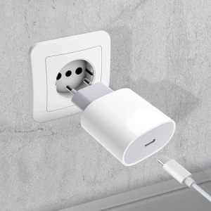 Adaptor pentru iPhone, Type-C, Fast charge, Putere 20 W, Alb - Img 3