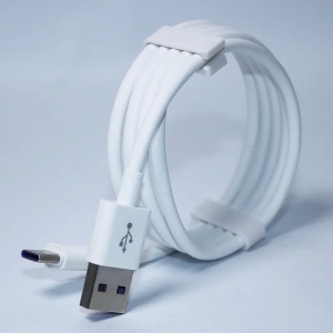 Cablu Date si Incarcare, SX-22, USB la Type-C, 3A Fast Charge, 1 m, cip protectie invelis rezistent la indoire TPE, Alb - Img 2