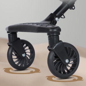Carucior Sport 3in1, 6-36 Luni, Reversibil, Pliabil, Tavita pentru Masa, Pozitie de Somn, Centura de Siguranta, Roti 360, Suport Pahar, Copertina pentru Soare, 32x63x95cm, Maro Model Carouri - Img 4