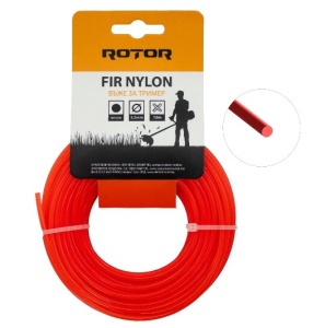 Fir nylon profil rotund 3,5 mm x 15 m pentru motocoasă ROTOR
