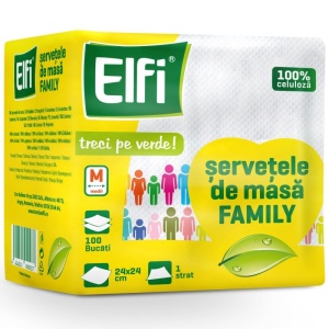 Servetele, Elfi, Masa 1STR 24x24 100 buc