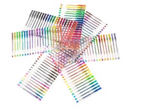 Set 140 piese, Pixuri cu gel multicolor cu sclipici (glitter) - Img 4