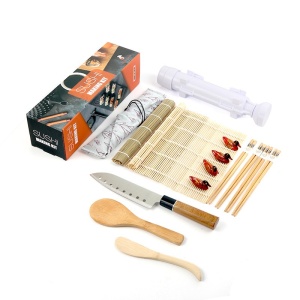 Set Ustensile pentru Sushi, Set din 15 Accesorii pentru Sushi, Set pentru Sushi HOME MADE