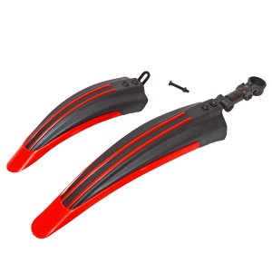Aripi din plastic bicicleta , rosu + negru