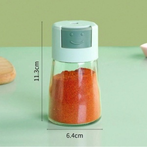 Dozator Condimente, din Stilca, 180 ml, Rezistenta la Umidiate, 11.3 x 6.4 cm, Masura 5g, Verde - Img 2