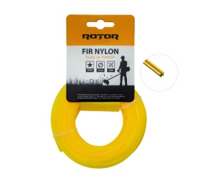 Fir nylon profil stea 2 mm x 15 m pentru motocoasă ROTOR