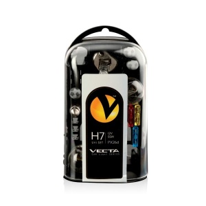 Set becuri rezerva H7 55W 12V, Trusa becuri Auto + Sigurante Vecta (3292)