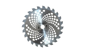 Disc pentru motocoasă 255 mm, 24 dinți cu vidia, concav-ondulat, grosime lamă 1.2 mm,